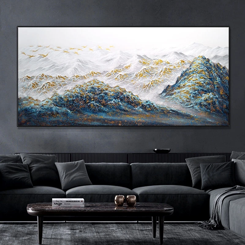 现代肌理抽象油画客厅餐厅单幅装饰画