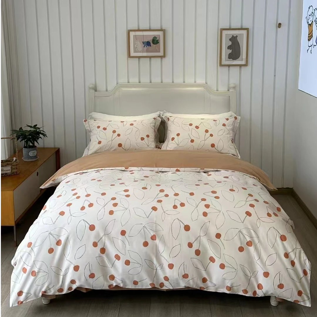 100%秋冬加厚纯棉磨毛新疆棉花数码印花柔软透气亲肤秋冬款四件套