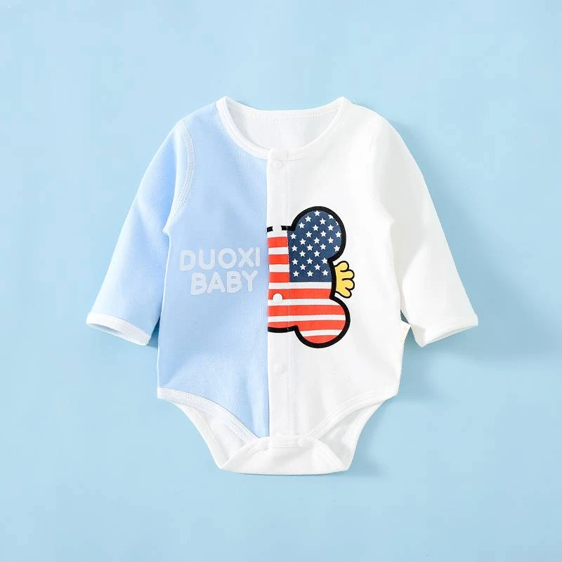 【纯棉包屁衣】初生婴儿睡衣可爱夏季薄款男女宝宝长袖新生儿衣服