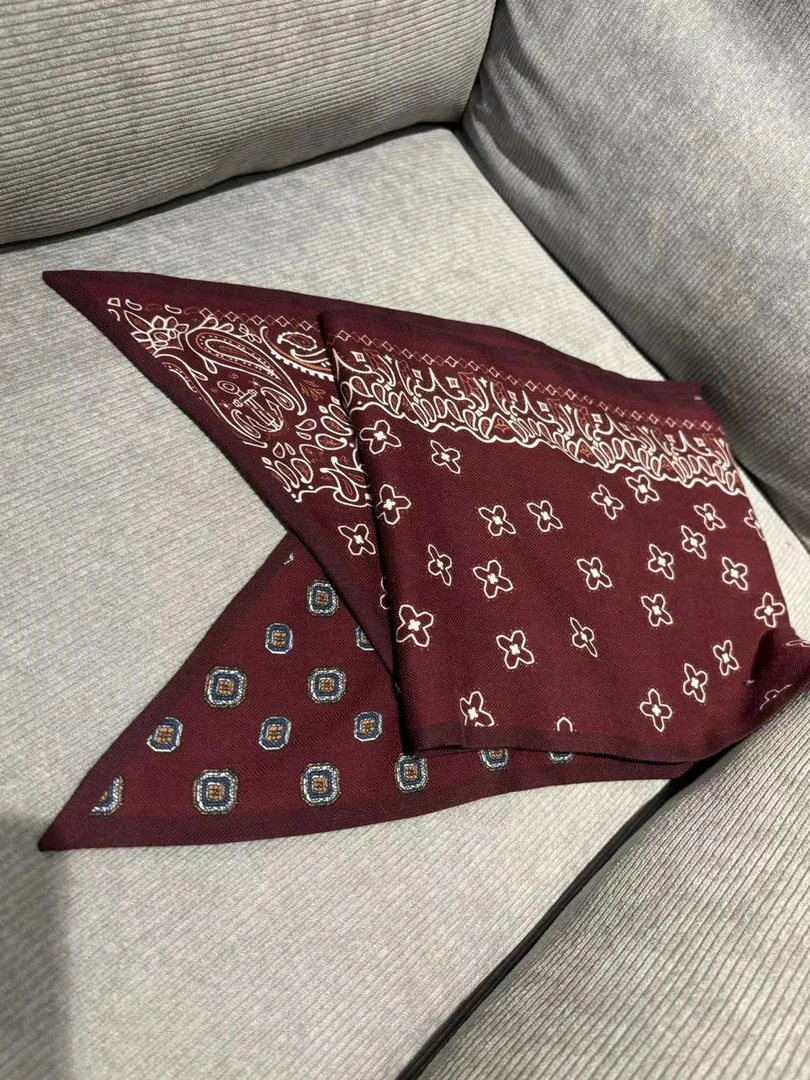 YGC双层双面异花丝绒时尚气质长条围巾百搭