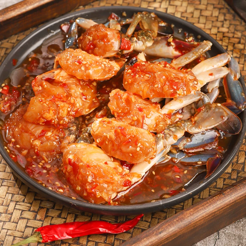 泰式甜辣蟹生腌蟹300g/罐蟹块鲜美海鲜生腌虾梭子蟹生呛螃蟹