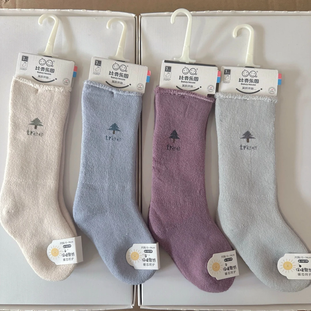 宝宝袜子冬款毛圈袜无骨儿童袜子冬季婴儿袜不勒腿