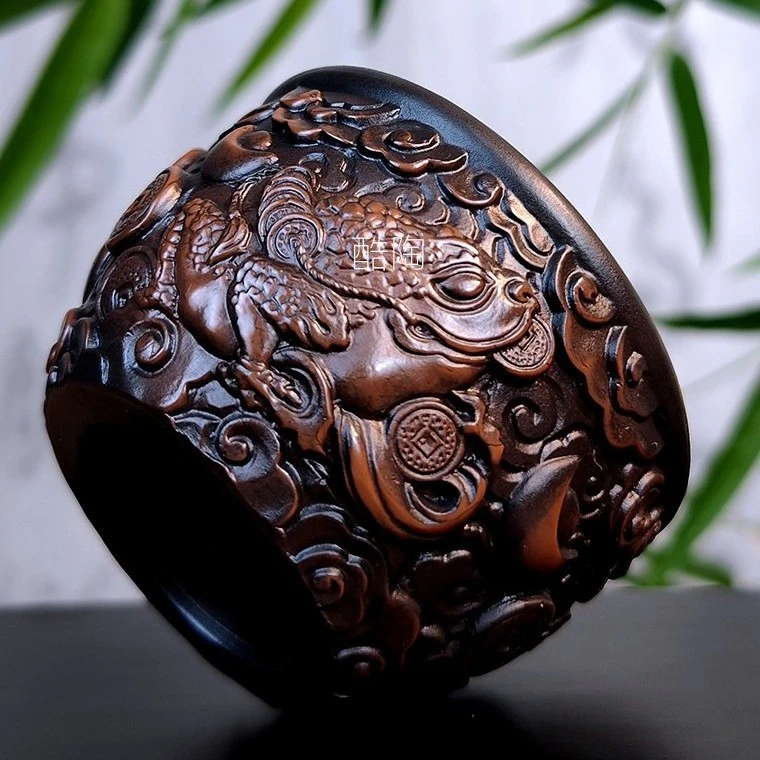 金蟾主人杯（120CC)复古茶具茶杯创意陶瓷缸杯品茗杯手工蟾蜍器物