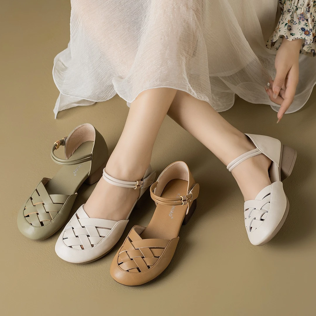 时尚软底凉鞋透气百搭气质凉拖鞋女款2025新款爆款女式休闲鞋子女