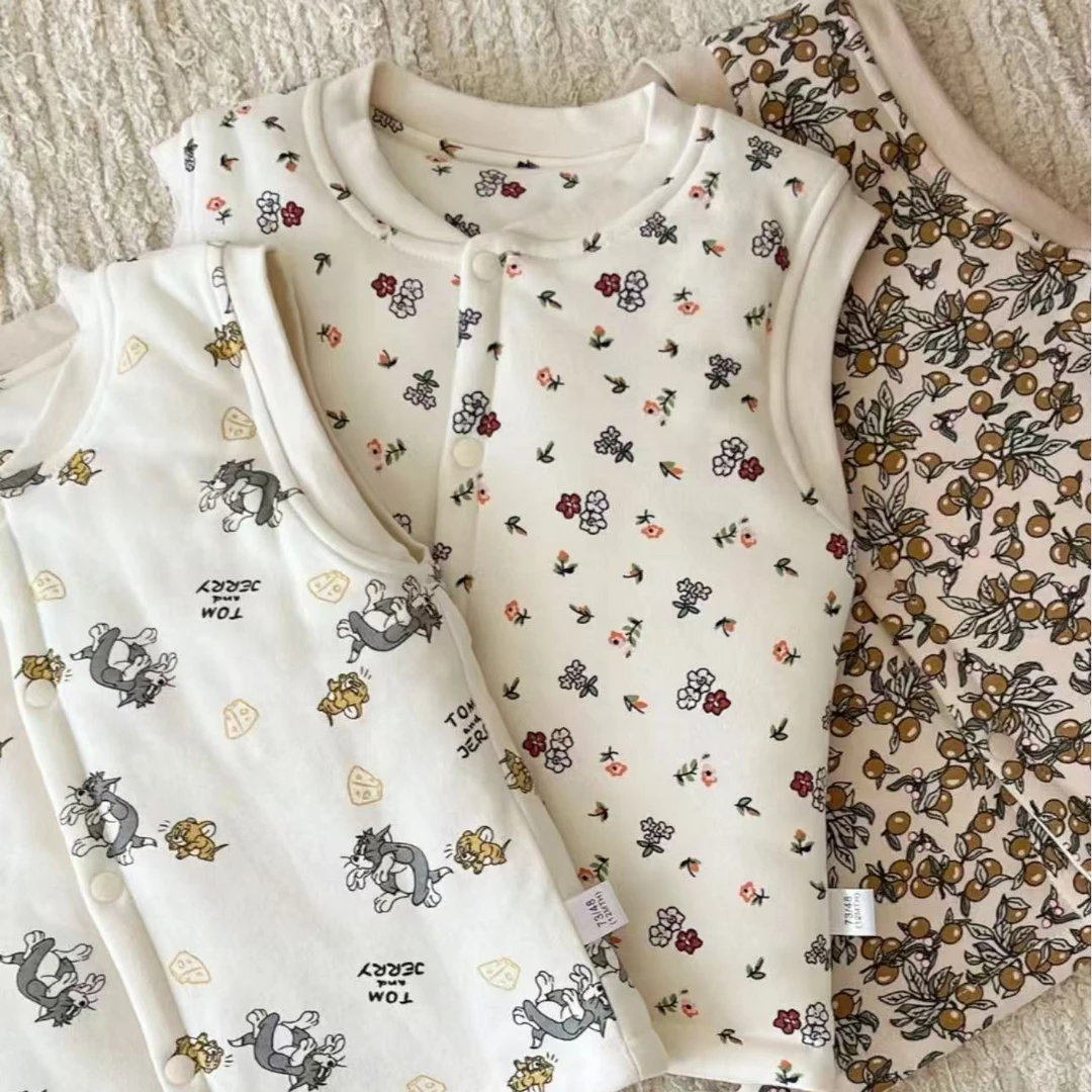 双兔宝宝熊熊健身40g薄棉马甲