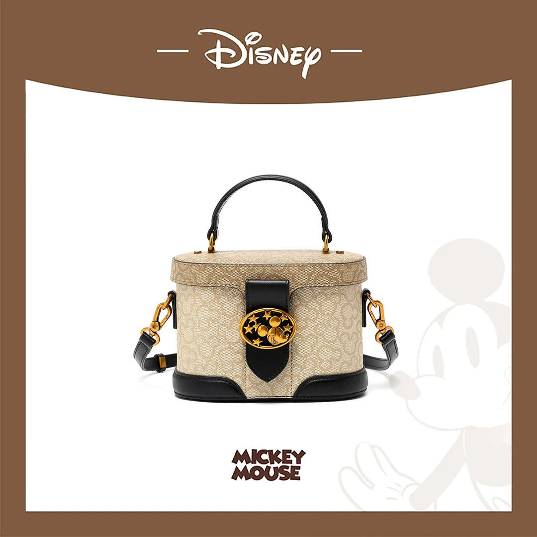 Disney/迪士尼新款轻奢时尚撞色经典百搭手提盒子包BMK-71737B
