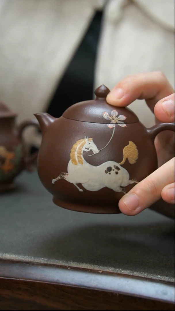 【闪购商品】紫砂茶壶马到成功壶