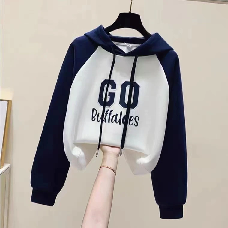 女童2025新款百搭初中高中大女童薄款春秋卫衣休闲时尚连帽长袖上