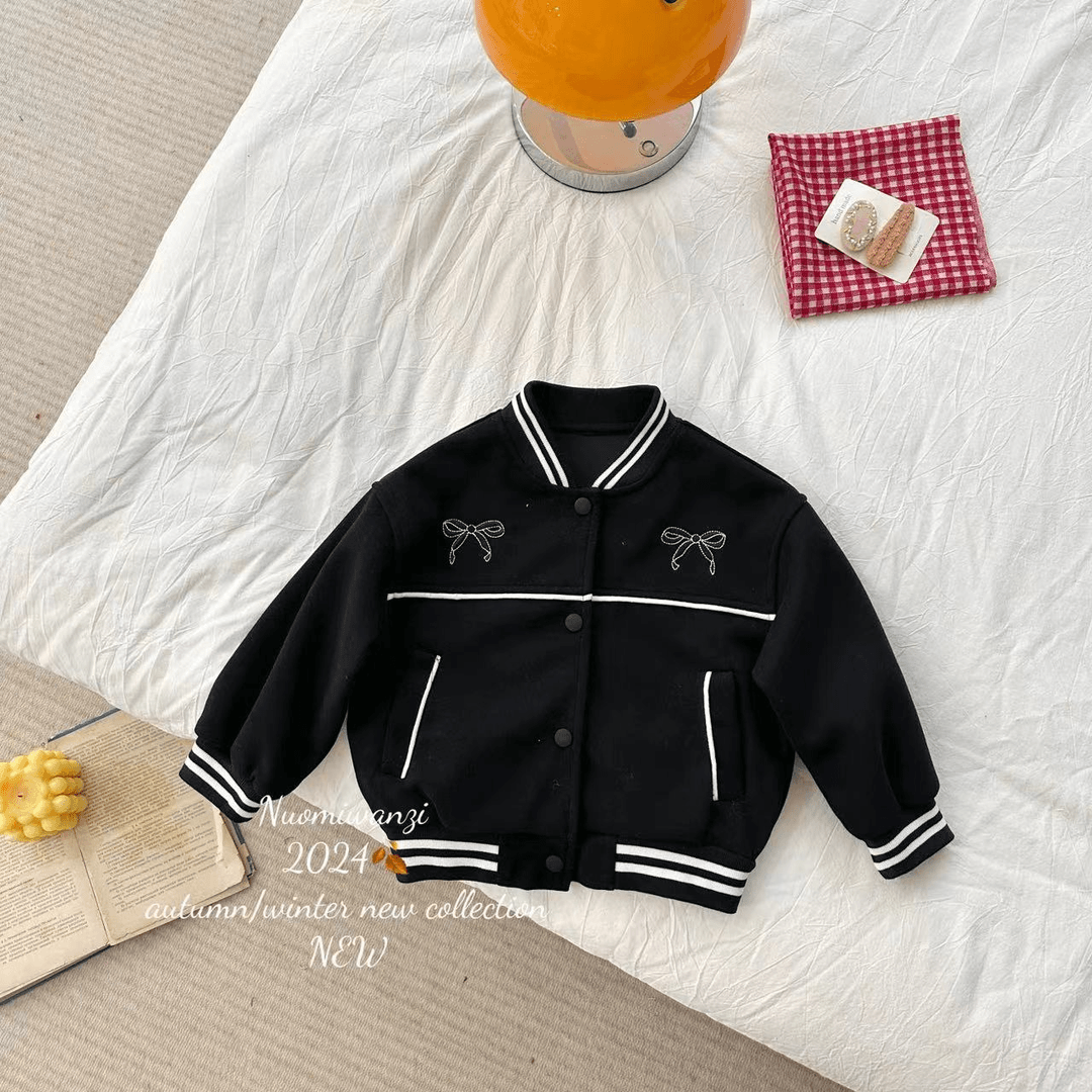 【现货】儿童韩系百搭洋气纯色棒球服外套（秋款）WZJ-8007