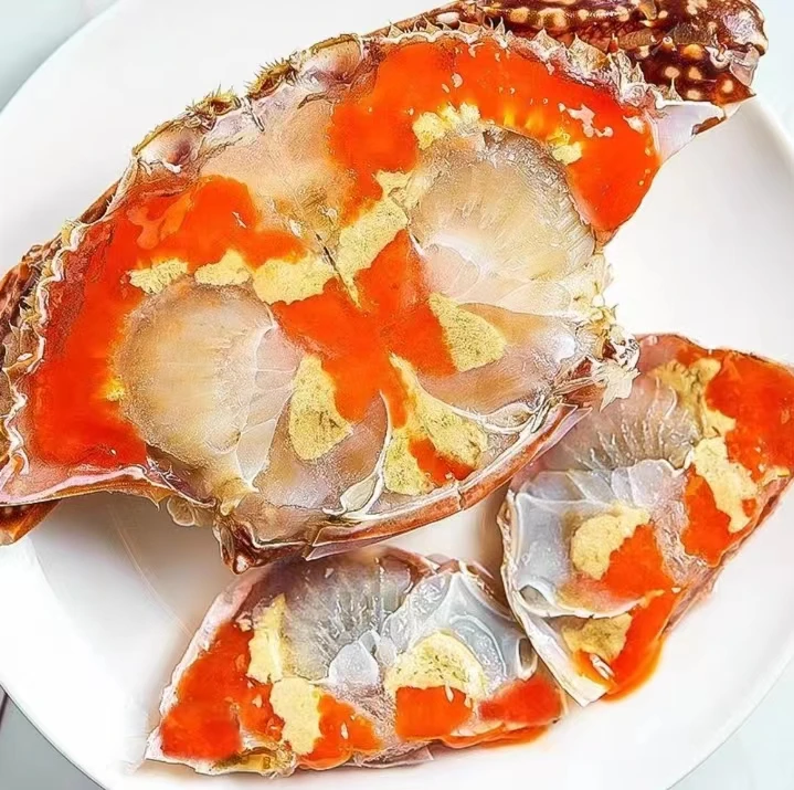 【到手6只】舟山红膏飞机咸蟹咸呛蟹生腌腌制3一6两左右