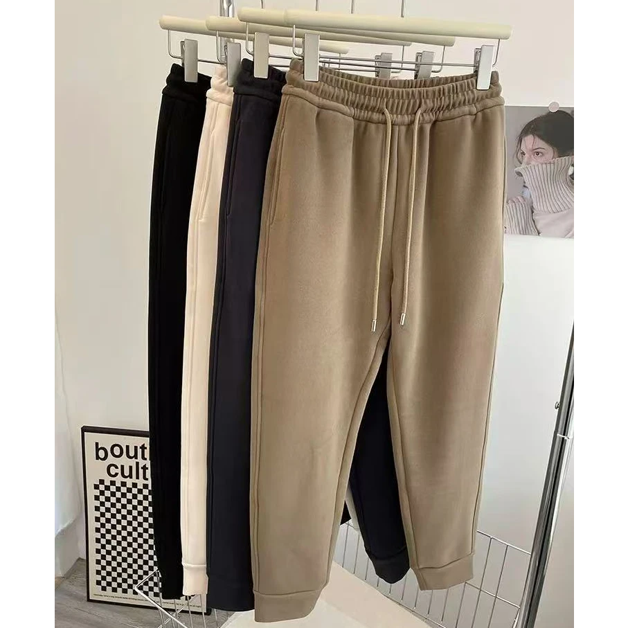 【锐姐优选】[C712宝宝绒卫裤]休闲百搭加厚加绒休闲裤