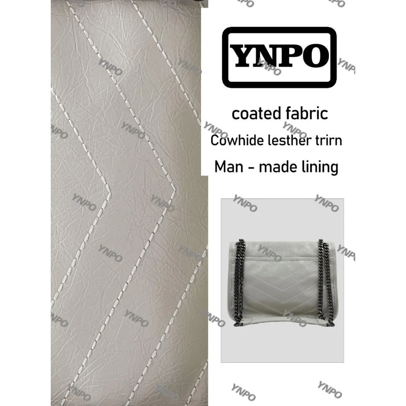 YNPO手工打造真皮女士包斜挎包新款10248邮差大白色