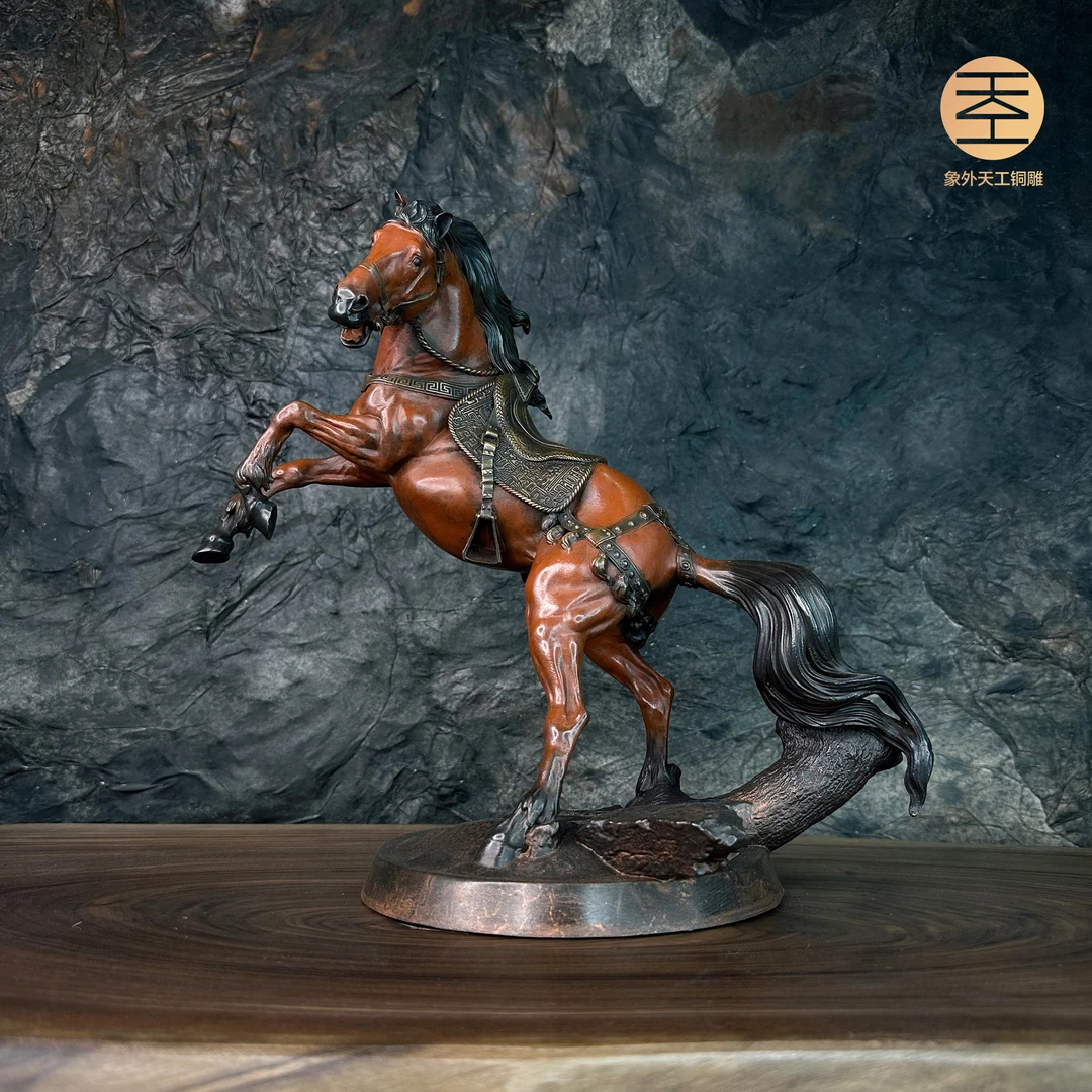 象外天工 一马当先 马 全铜 雕塑 艺术品 摆件 纯手工 精美