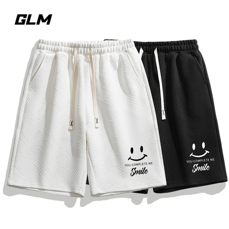 GLM夏季新款韩版青少年男装运动弹力宽松短裤五分裤男休闲裤潮