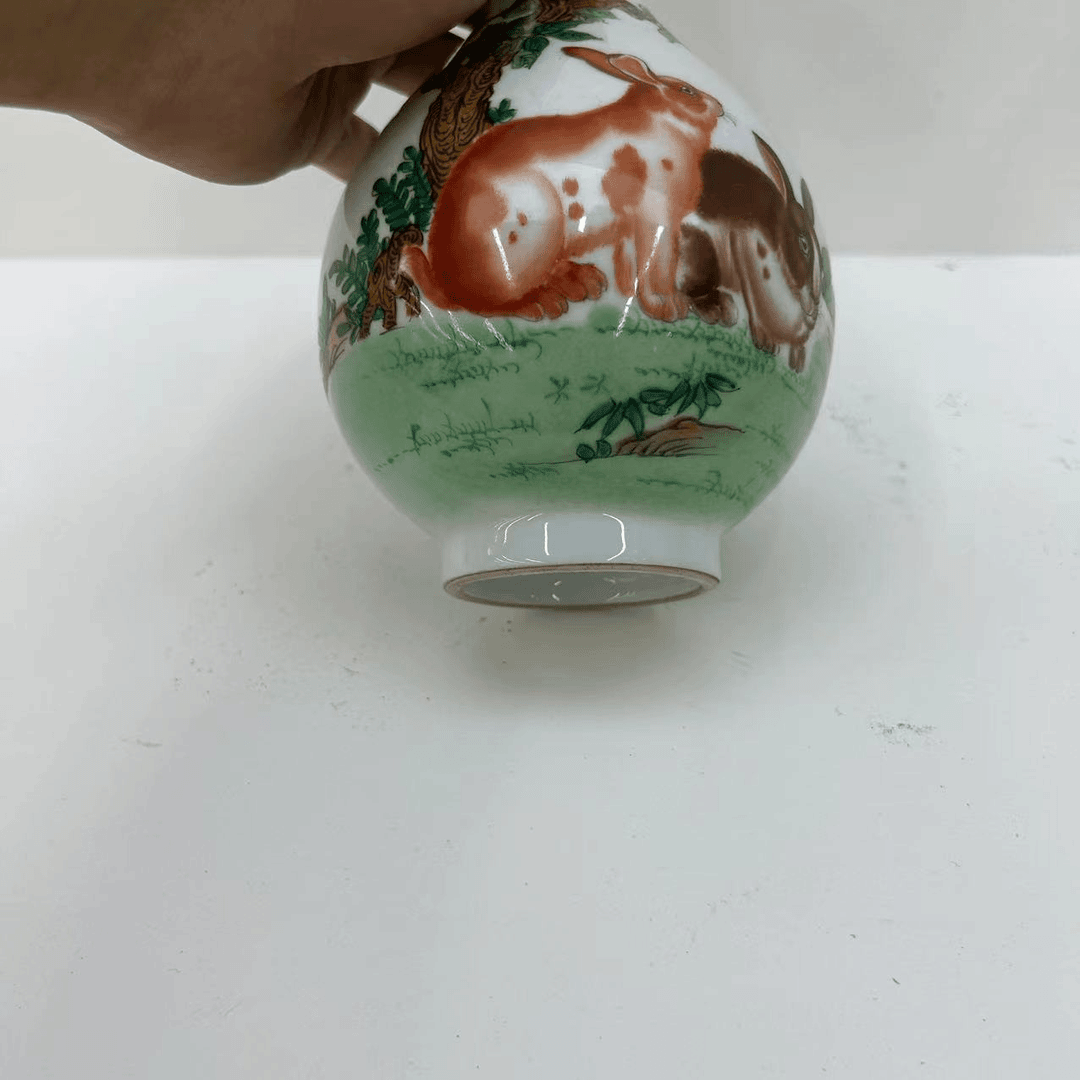 AW 景德镇胆式瓶插花观赏家用陶瓷瓶