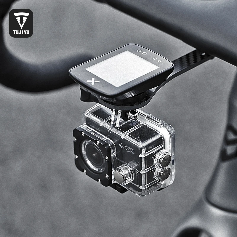 炭纤维码表支架公路车一体把延伸车灯公路车夜骑灯