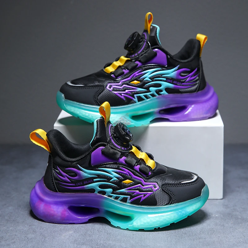 CEO ABC童鞋儿童纽扣运动鞋夏季透气男童网面鞋中大童休闲跑步鞋