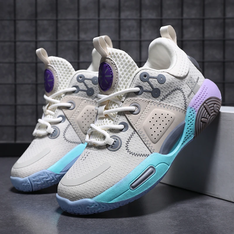 CEO ABC童鞋男童防滑篮球鞋春秋款青少年实战耐磨透气儿童运动鞋