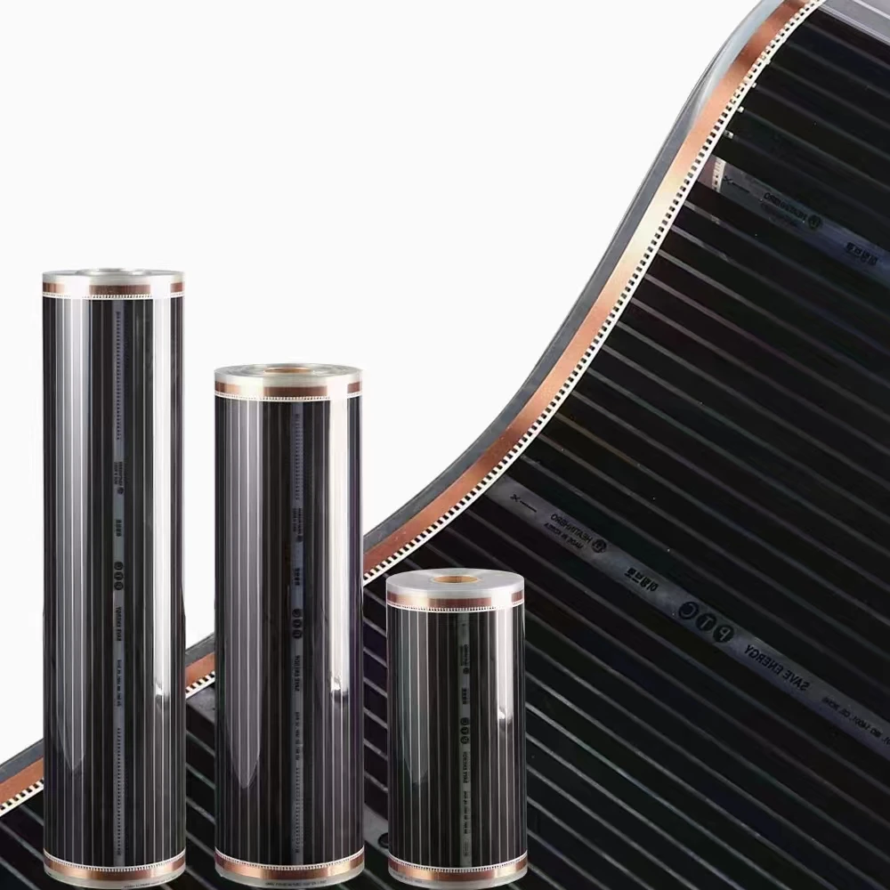 50公分宽，5.5米，每平方220瓦，电热膜，己接线