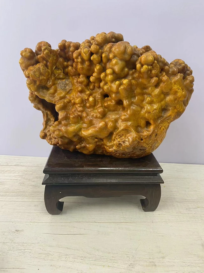 广西古陶石天然奇石（实物以直播间为准）居家摆件古典美茶宠摆件