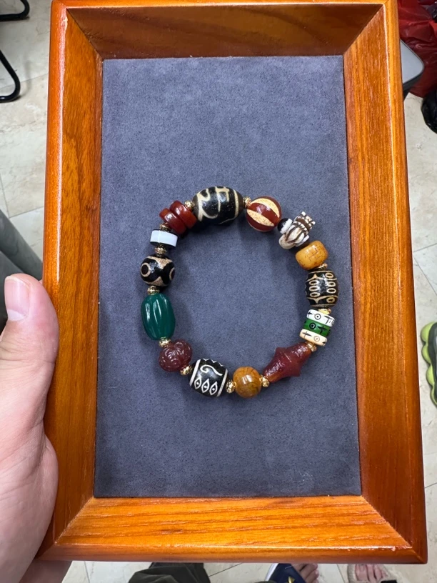 非金属珐琅吊坠 藏式西亚多宝手串x