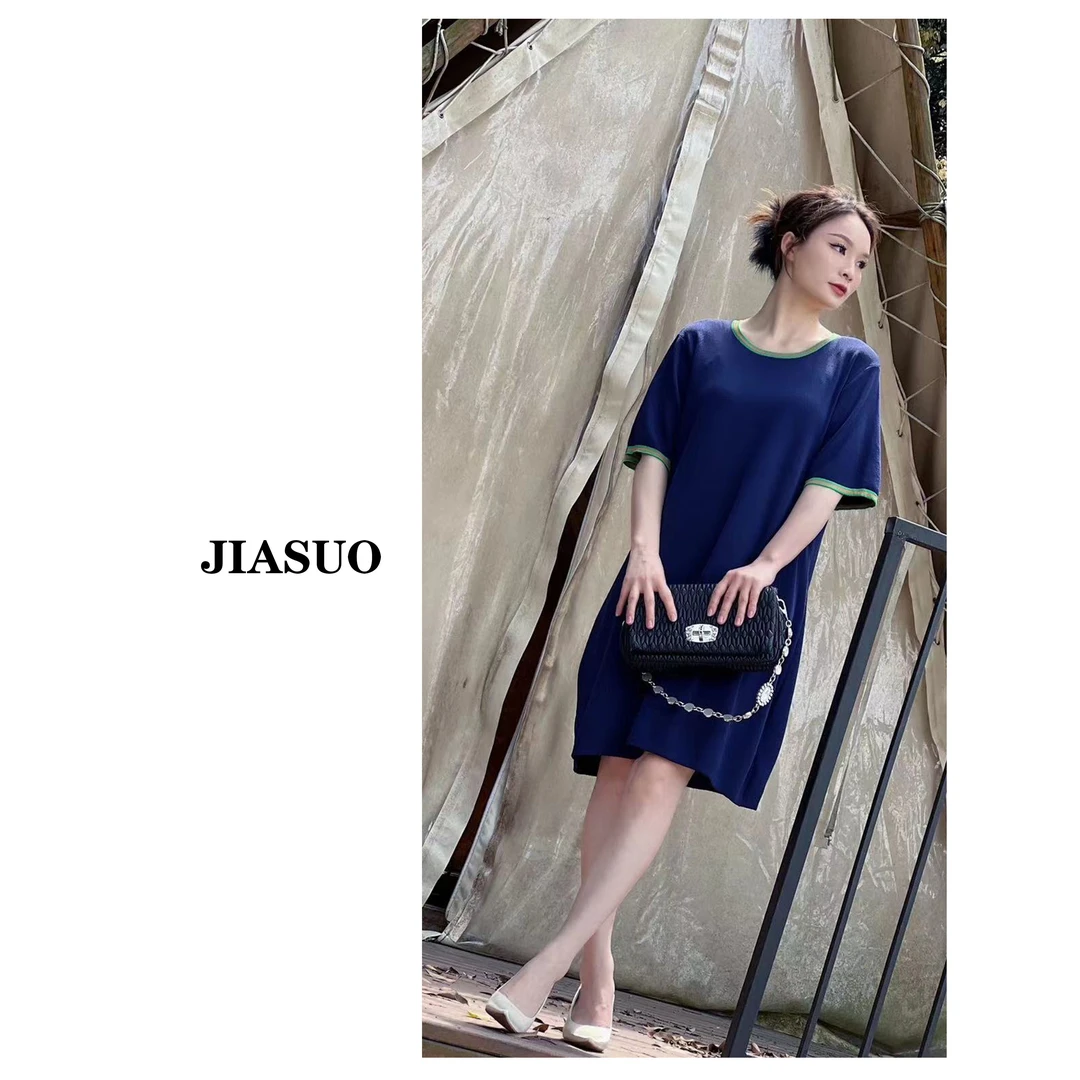 143  原创设计设计师夏季新款休闲百搭小众简约中长款连衣裙
