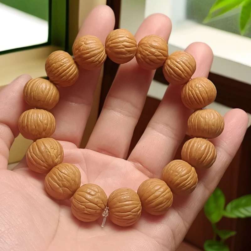 原生态猴头手串男生绕指柔佛珠土豪串无修凤羽京八棱文玩佛珠