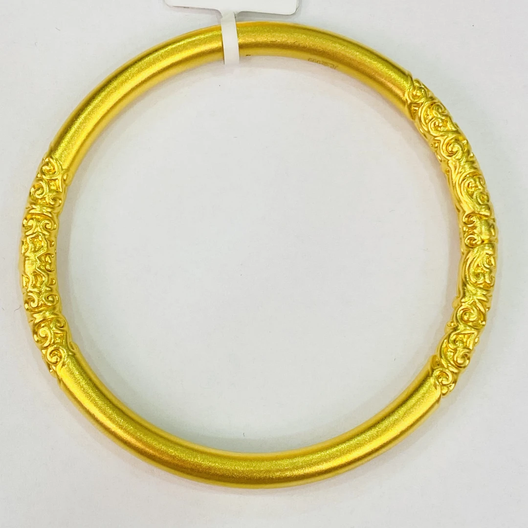 【莹莹专享】足金饰品 55# 古法樱花手镯 11.78 足金999