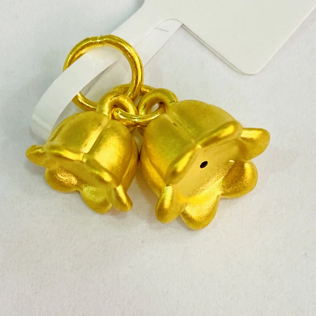 【莹莹专享】足金吊坠 风铃花吊坠 1.62 足金999