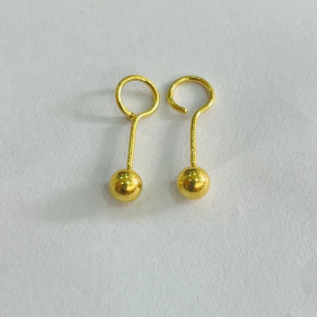 【莹莹专享】足金999 豆豆耳钉 BP 90059