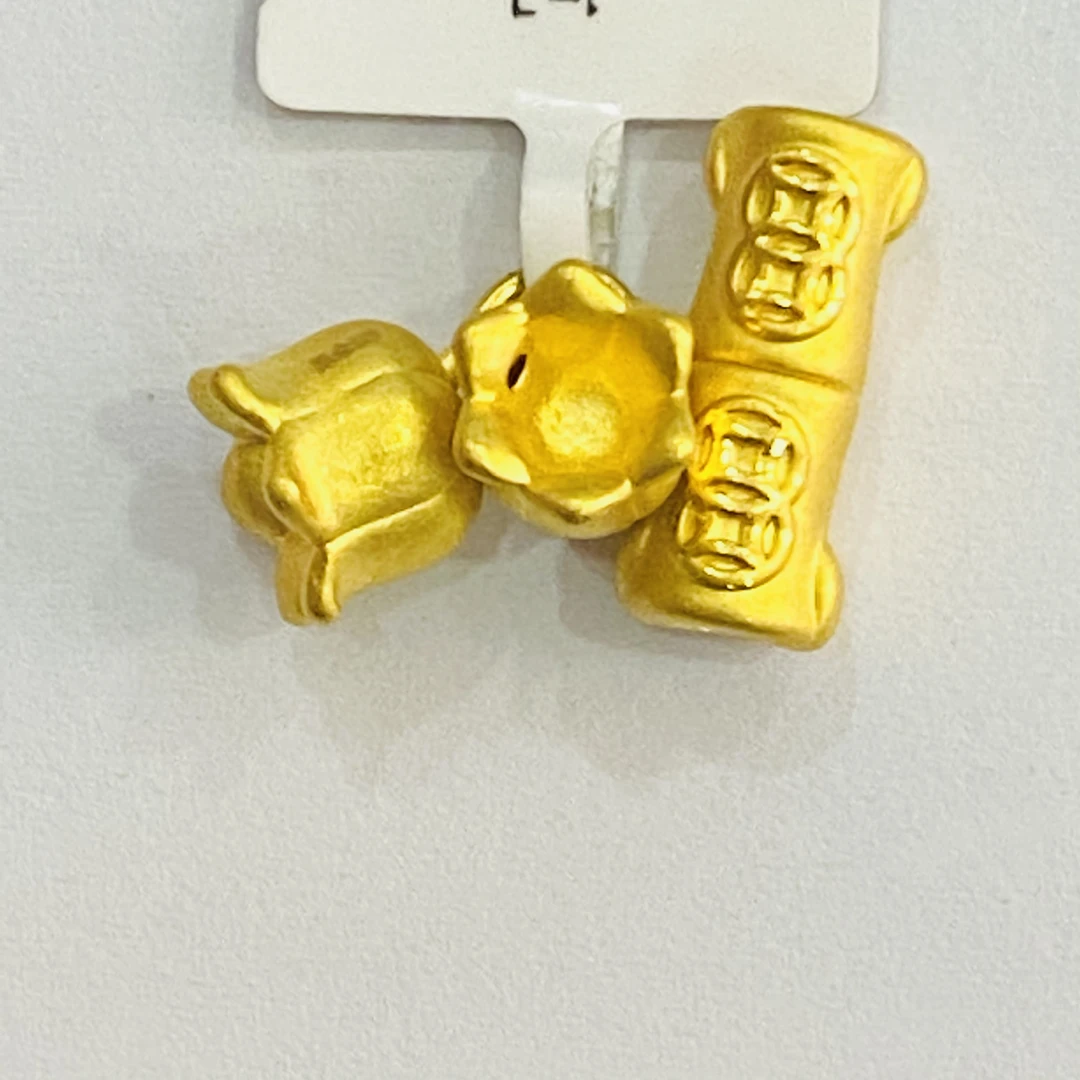 【莹莹专享】足金吊坠 竹节两世欢 1.79   足金999