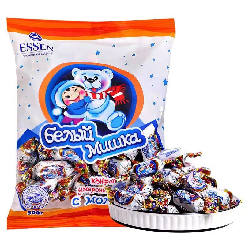 俄罗斯进口罗斯利德俄吉宝牛轧糖(牛奶味)402g保质期2025年6月15