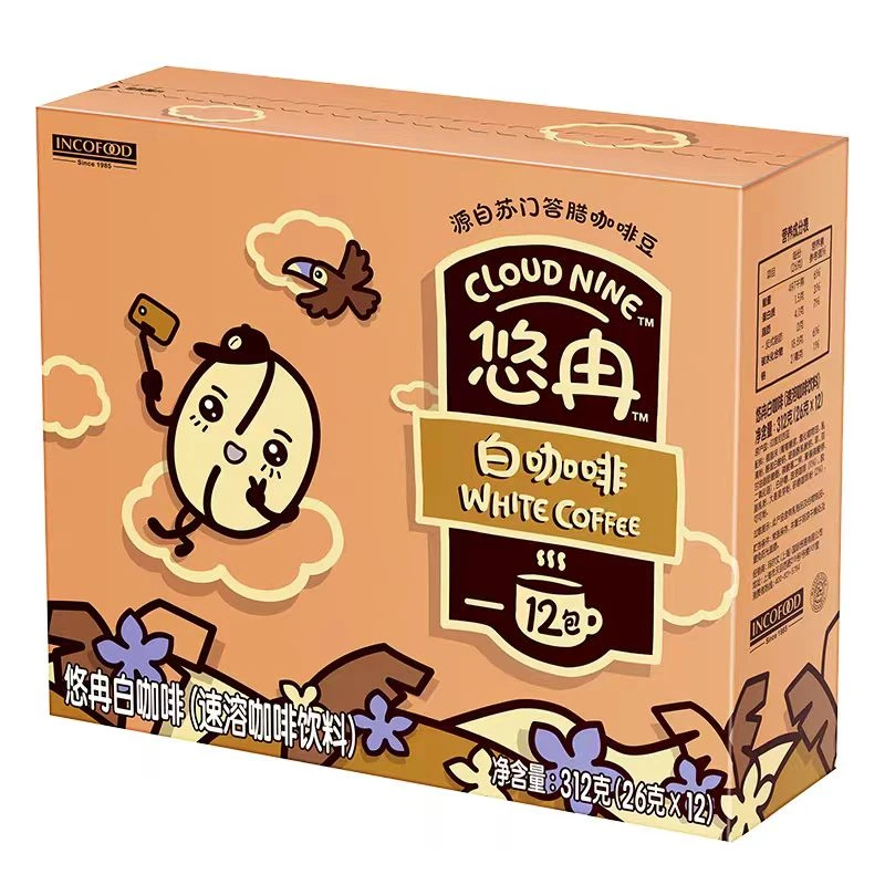 悠冉白咖啡312g(12条*26g)保质期至2025年02月10日
