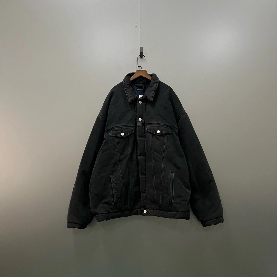 Balenciaga 巴黎世家 黑色夹棉牛仔外套 44码/98新/公价25800/