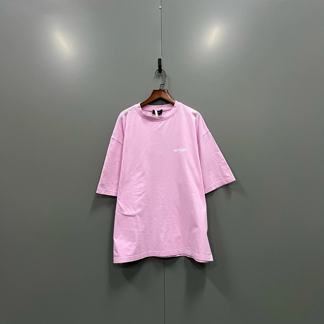WE11DONE 粉色字母logo印花短袖 M码/全新/公价3000/吊牌 bc00184