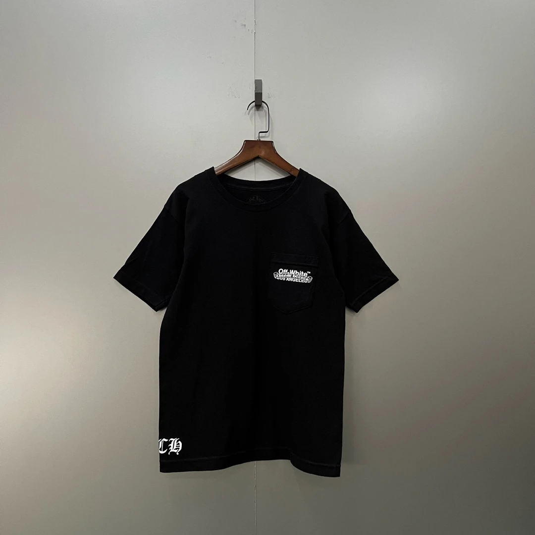 Chrome Hearts 克罗心 联名 OW 黑色logo短袖 S码/95新/公家6000