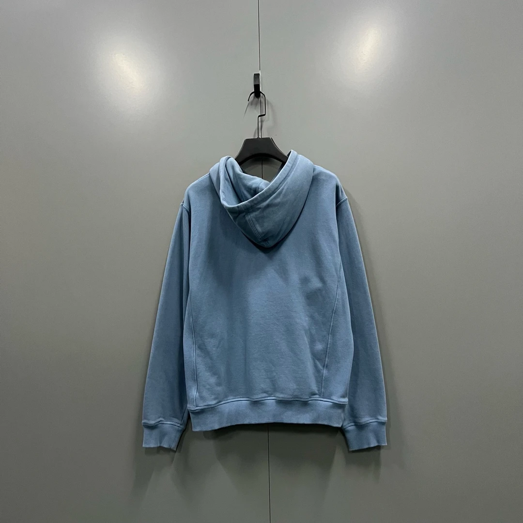 Dior 迪奥 蓝色logo帽衫 L码/95新/毒13999/无配件 bc007638