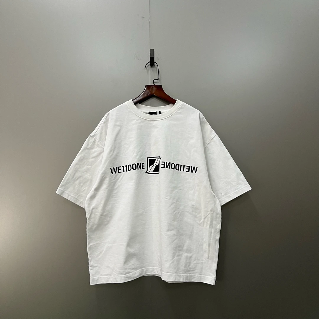 WE11DONE 镜像logo翻转短袖 M码/95新/公价1800/无配件 bc002929