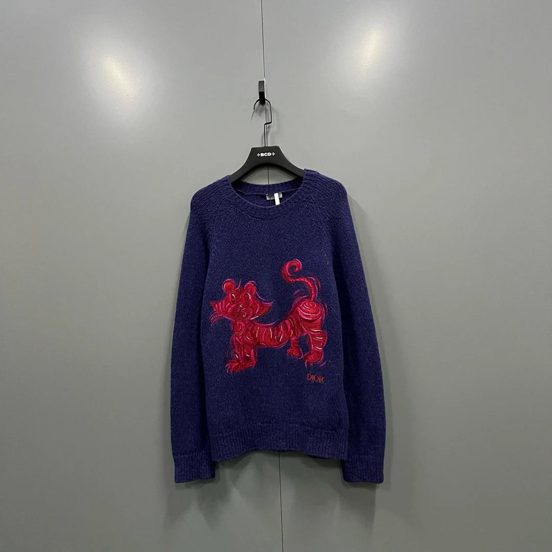 Dior 迪奥 虎年 老虎针织衫 L码/98新/公价9300/无配件 bc006756