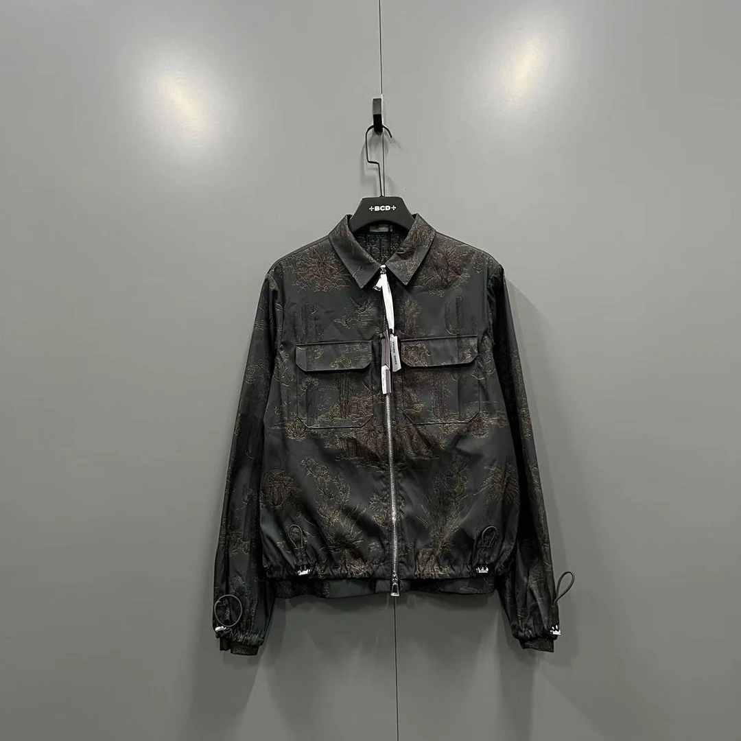 迪奥 x Travis Scott 拉链翻领仙人掌夹克46码全新/公价27000吊牌