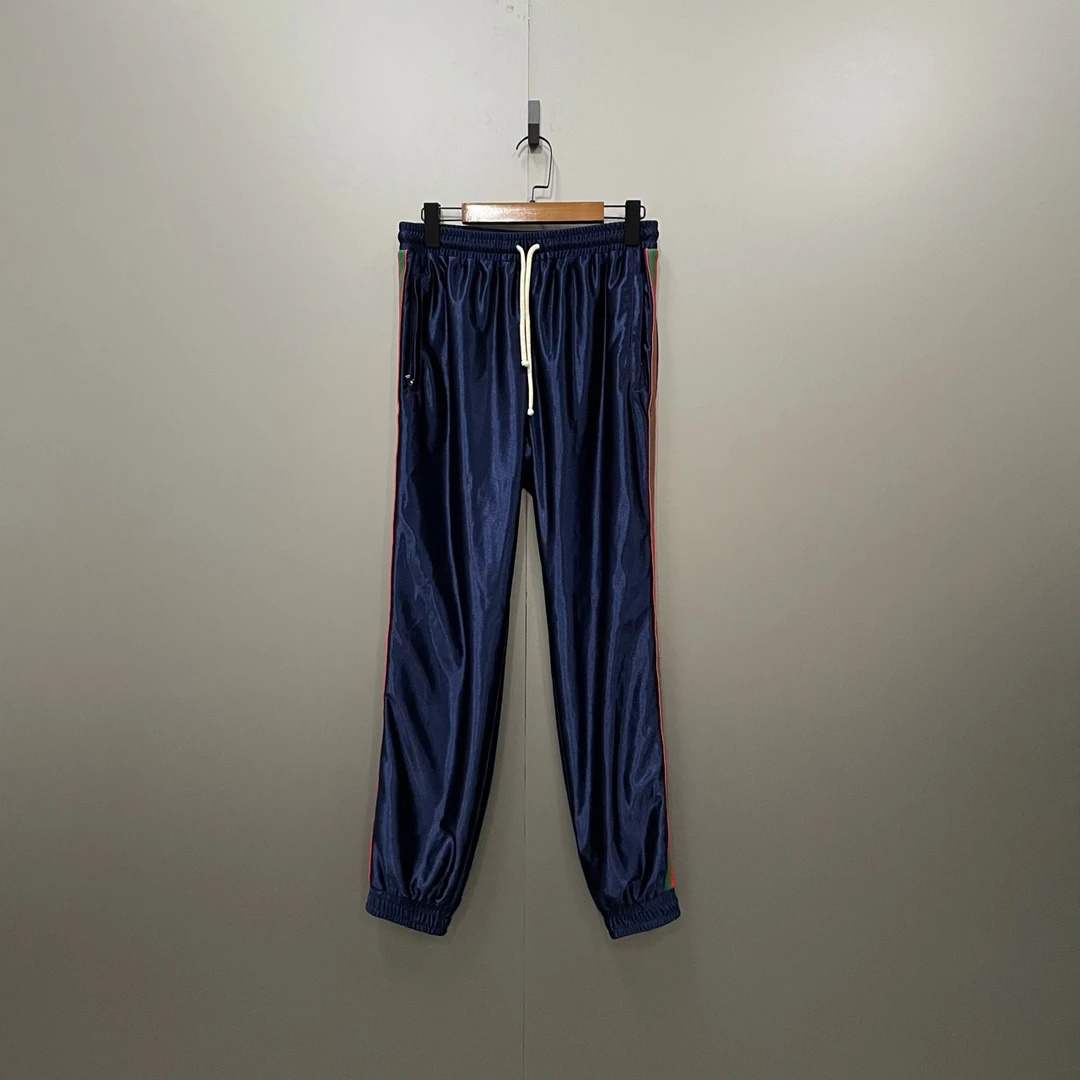 GUCCI 古驰 拼色条纹丝绸长裤 S码 /98新/公价9300/无配件 fg206