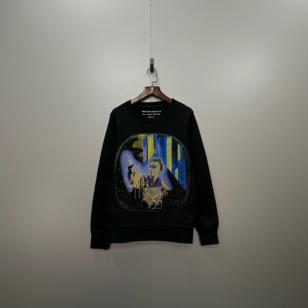 Balenciaga 巴黎世家 油画人物印花卫衣 XS码/95新/公价5600/无配