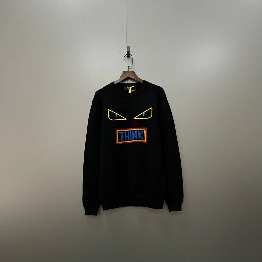 FENDI 芬迪 拼色小怪兽印花针织衫 尺码如图/95新/公价6410无洗标