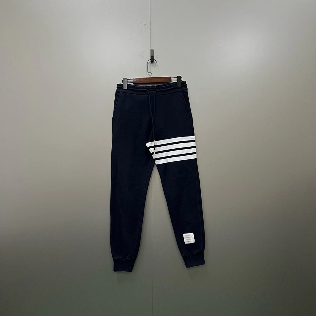 Thom Browne TB 藏青色四条纹抽绳长裤 0码/95新/公价8600/无配件