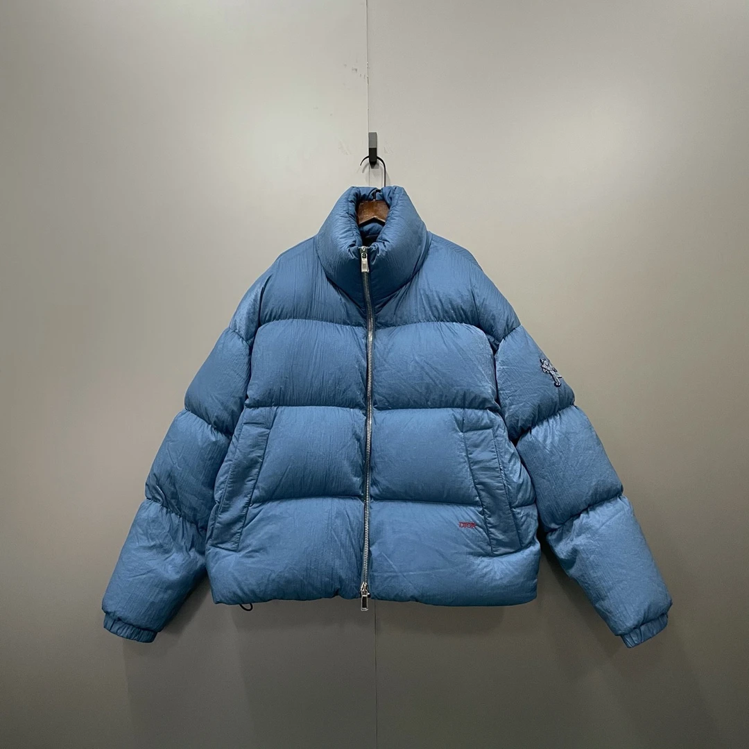 Dior 迪奥 蓝色老虎刺绣羽绒服 50码/95新/公价29000/无配件