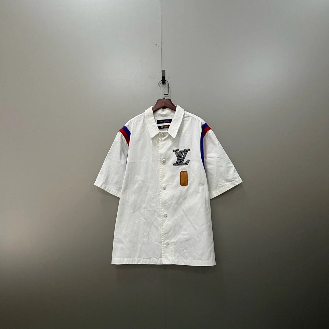 Louis Vuitton lv × NBA 联名款 篮球徽标logo短袖衬衫 XL码/95
