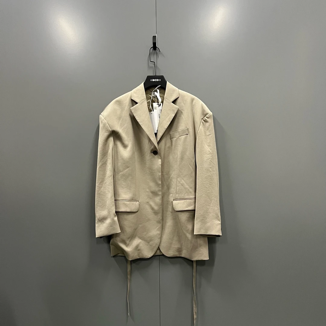 Acne Studios 卡其色抽绳西服 36码/全新/公价5000/吊牌 bc005652