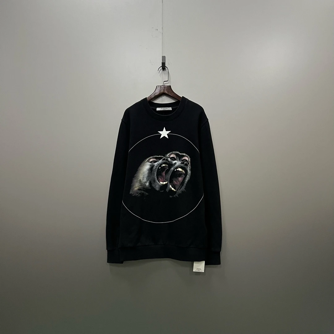 Givenchy 纪梵希 双猴咆哮印花卫衣 S码/95新/公价5200/无配件