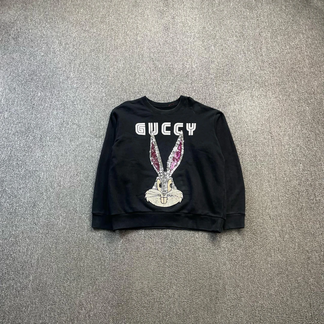 GUCCI 古驰 亮片兔八哥卫衣 S码/95新/公价7000/无配件 领标没了