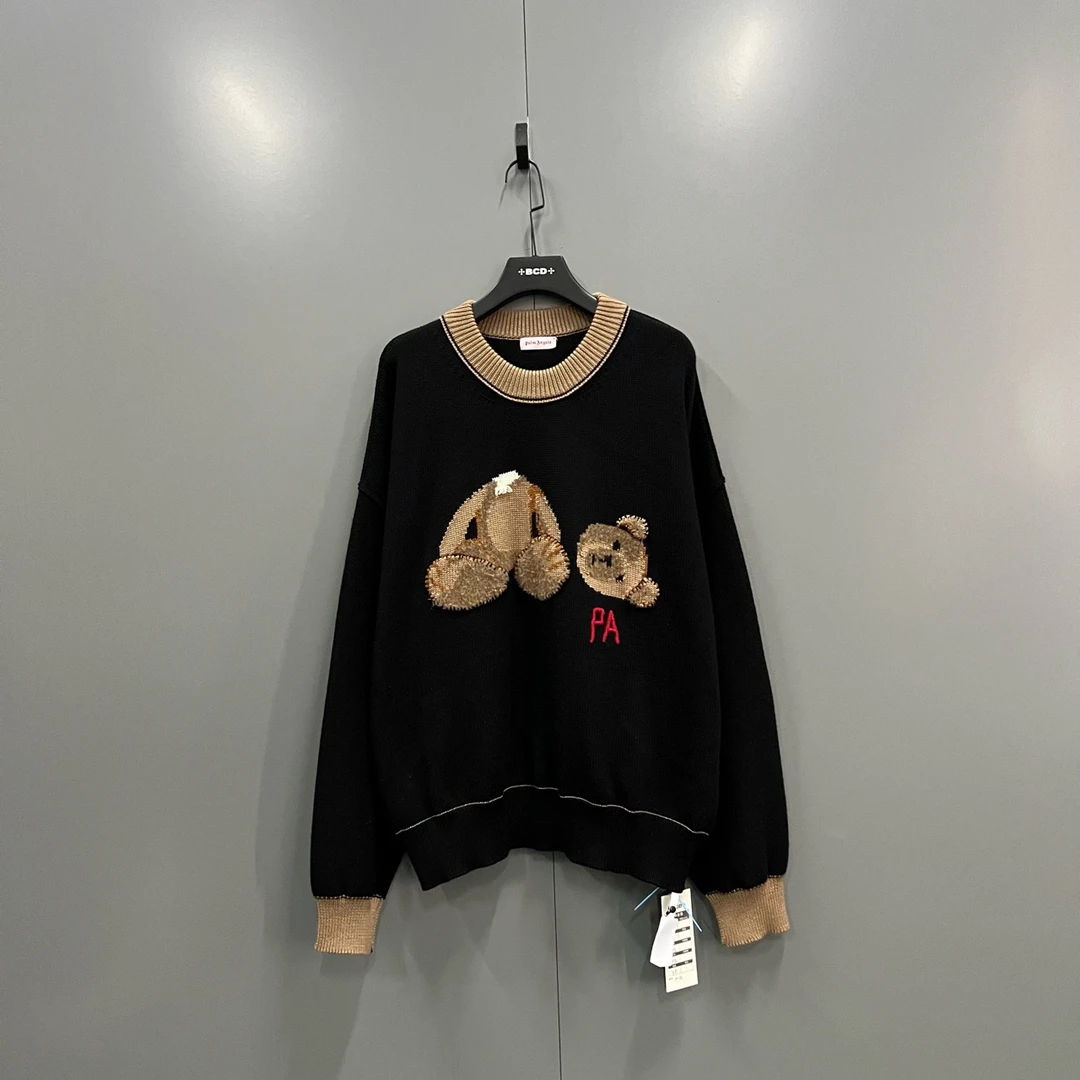 Palm Angels 断头熊印花羊毛针织衫 XXL码/98新/公价8300/无配件